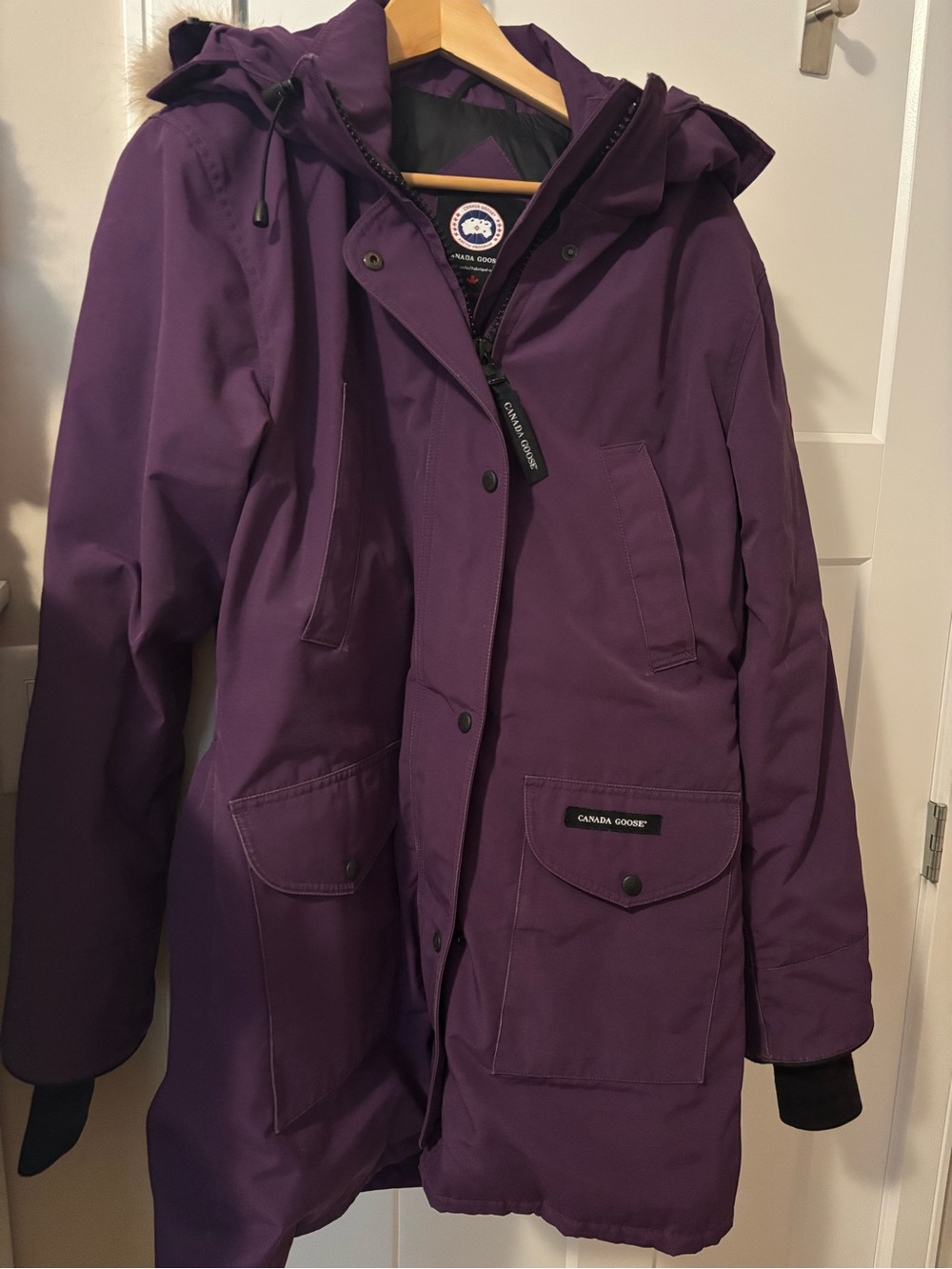 Canada Goose Purple Hooded Parka
